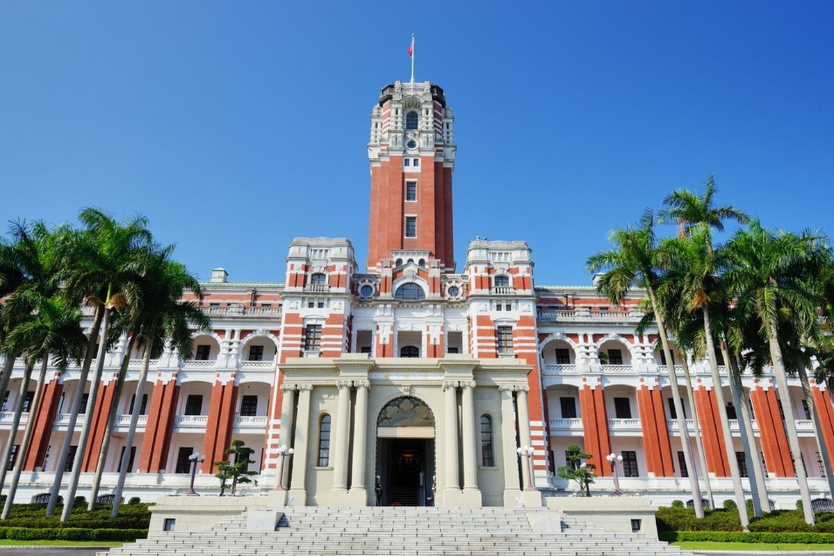 Gedung Kepresidenan Taiwan di Taipei.