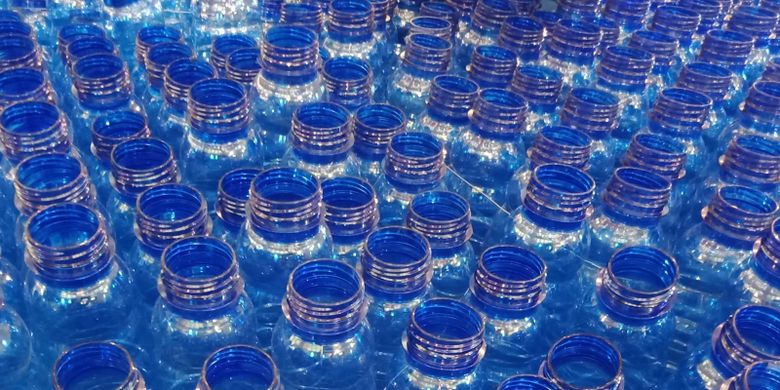 A file photo of bottled drinking water from Aqua. 