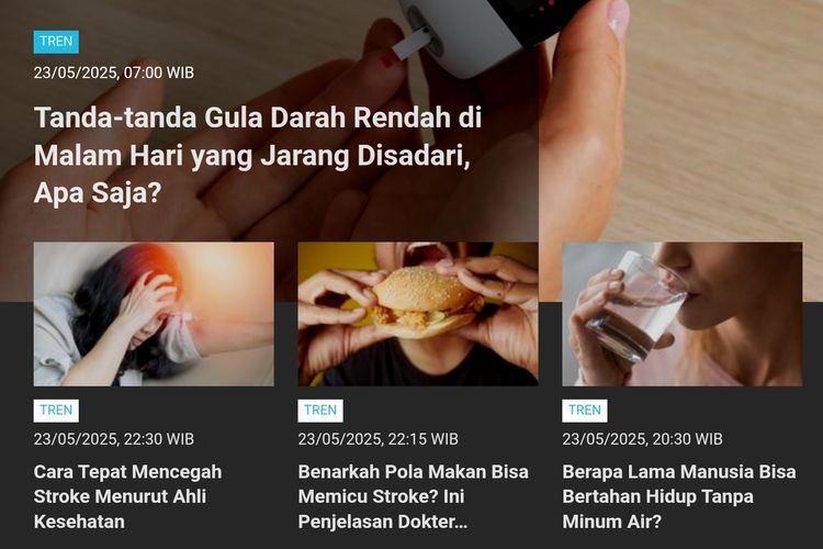[POPULER TREN] Apakah Obat Hipertensi Harus Diminum Seumur Hidup? | Tanda Gula Darah Rendah di Malam Hari