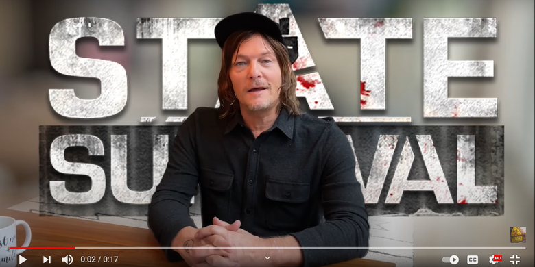 Aktor Norman Reedus yang memerankan Daryl Dixon pada serial The Walking Dead.