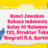 Kunci Jawaban Bahasa Indonesia Kelas 10 Halaman 133, Struktur Teks Biografi R.A. Kartini