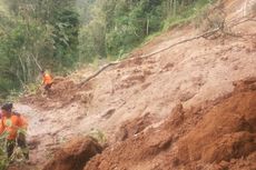 Lereng Gunung Sumbing Longsor, Akses Jalan Antar-Dusun Sempat Terputus