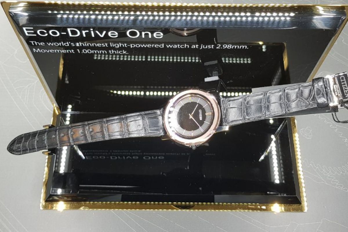 Eco-Drive One, jam tangan tertipis di dunia dari Citizen