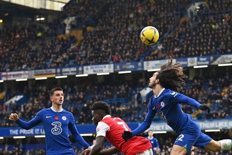 Laga Chelsea vs Arsenal dalam lanjutan Liga Inggris 2022-2023 yang berlangsung di Stadion Stamford Bridge, London, pada Minggu (6/11/2022) malam WIB.