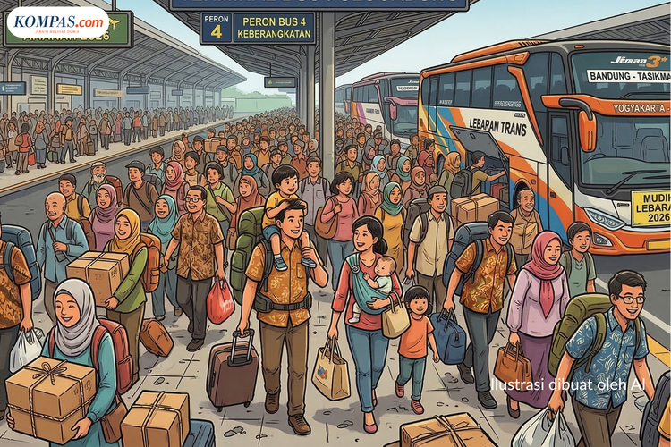 Ilustrasi sejarah istilah mudik 2026