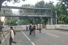 Jalan Medan Merdeka Barat Ditutup Jelang Demo Ojol di Patung Kuda