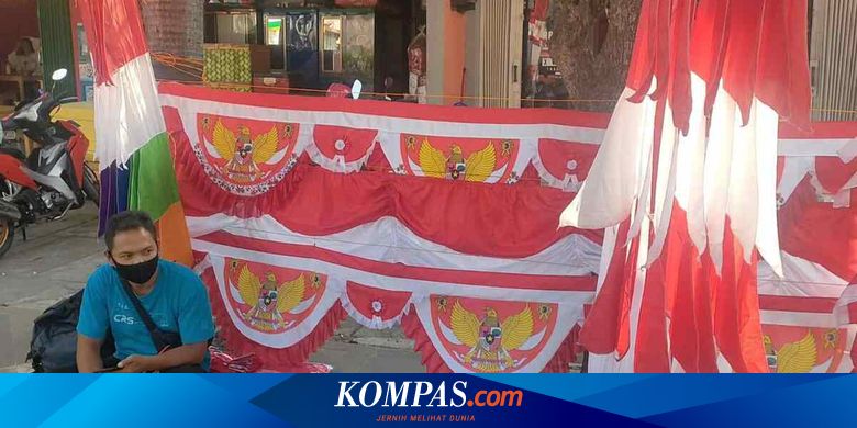 Dua Tahun Pandemi, Penjualan Bendera Merah Putih Lesu