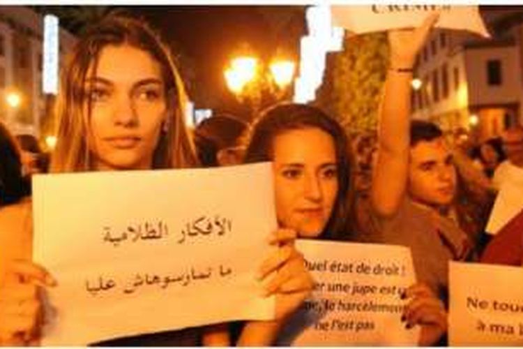 Kaum perempuan di Maroko dilecehkan setiap hari. Unjuk rasa anti pelecehan sering digelar di negara itu. 