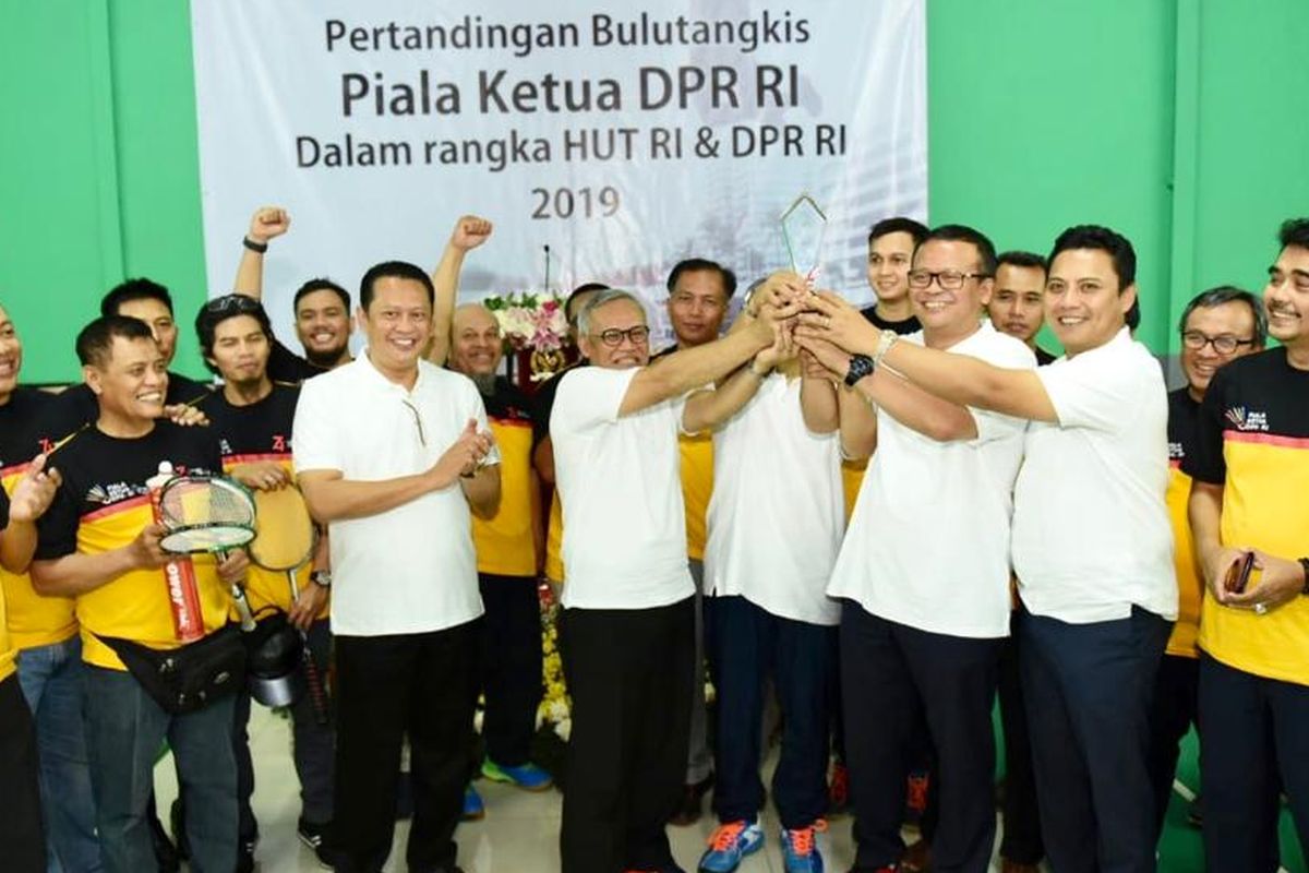 Bulu tangkis menjadi pertandingan terakhir yang diselenggarakan pada HUT DPR RI 2019.