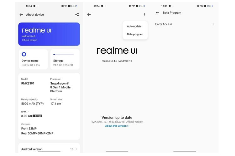 Cara update Android 14 Beta Realme UI 5.0