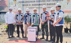Tingkatkan Layanan Kesehatan Masyarkat, Bupati HST Groundbreaking Pembangunan IGD Terpadu RSUD H Damanhuri Barabai