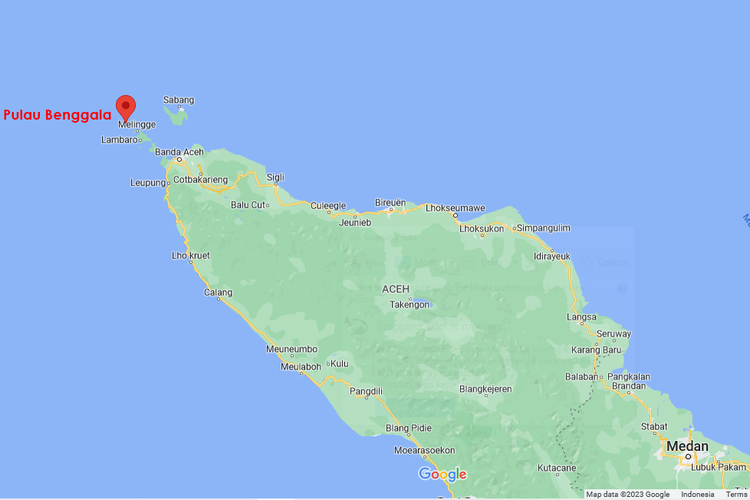 Pulau Benggala merupakan pulau terluar Indonesia di sebelah barat.