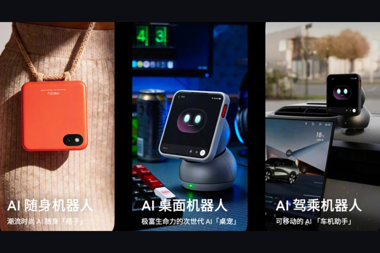 Meizu 22 Next AI Cube dapat digunakan sebagai clip-on AI companion, perangkat desktop, maupun aksesori untuk penggunaan di dalam mobil.