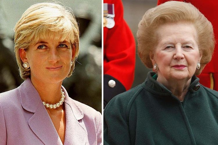 Putri Diana dan Margaret Thatcher.