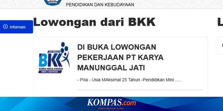 Psmk Kemendikbud Info Lowongan Kerja Minggu Kedua Juni 2020 Halaman All Kompas Com
