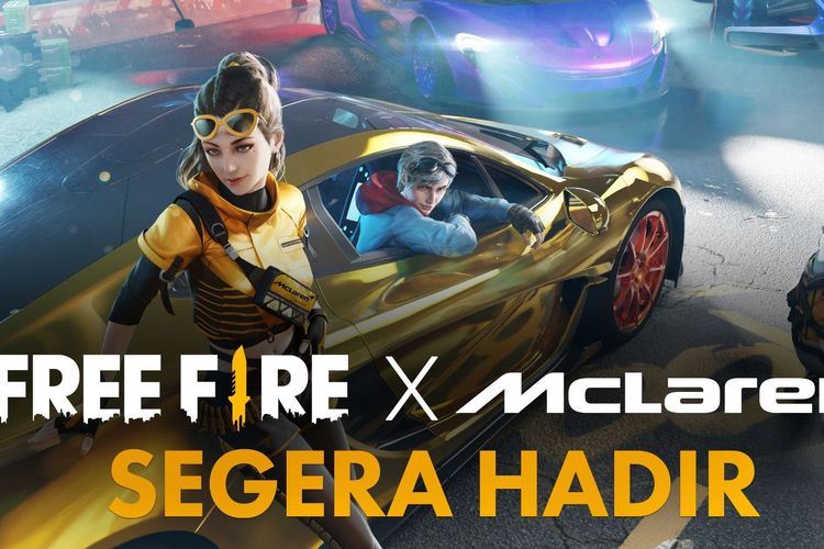 Free Fire berkolaborasi dengan McLaren Racing.