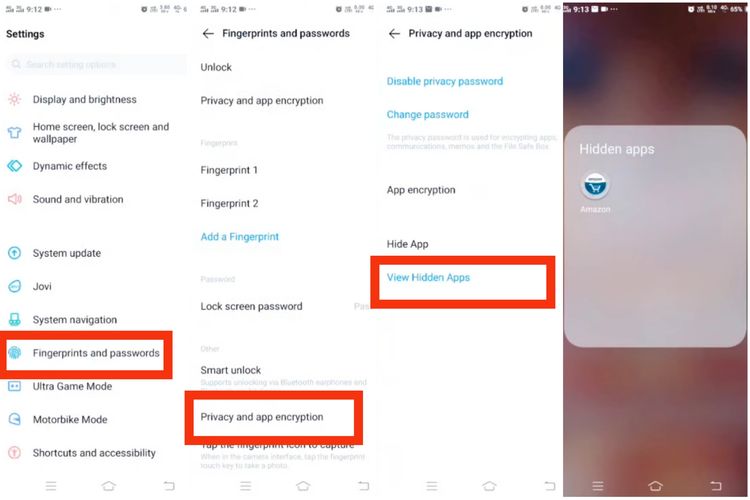 Cara mengakses aplikasi tersembunyi di HP Vivo.