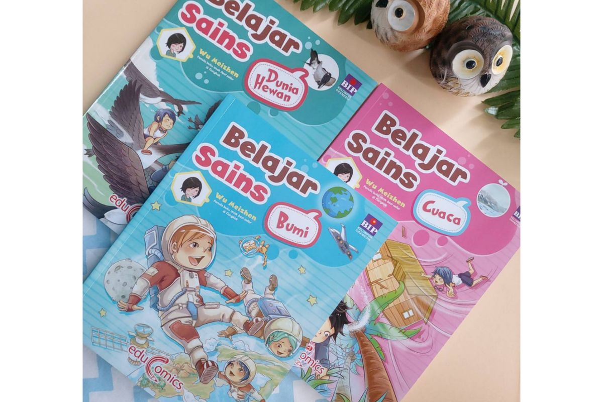 Komik edukasi bagi anak-anak untuk mempelajari sains di rumah. 