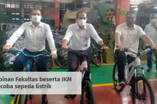 Sepeda Listrik Inovasi Mahasiswa UNY, Bisa Tempuh 40 Km