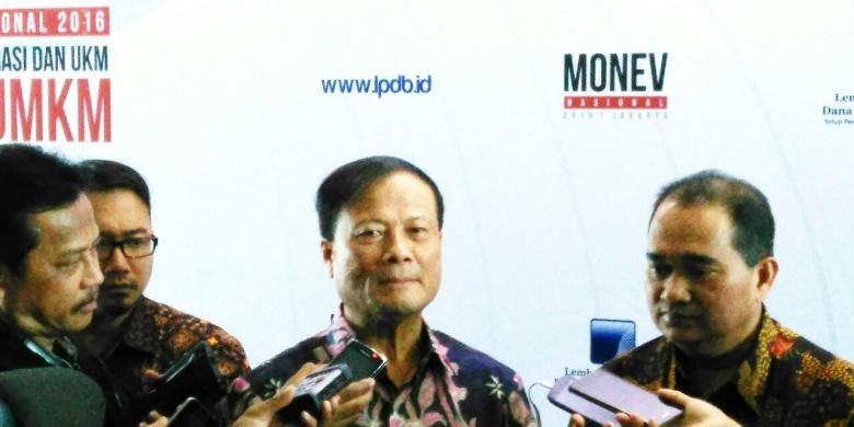Direktur Utama Lembaga Pengelola Dana Bergulir (LPDB) Kementerian Koperasi dan UKM Kemas Danial, pada acara Temu Mitra Nasional 2016 Temu Mitra Nasional 2016, di Gedung Smesco, Jakarta, Kamis (20/10/2016). 