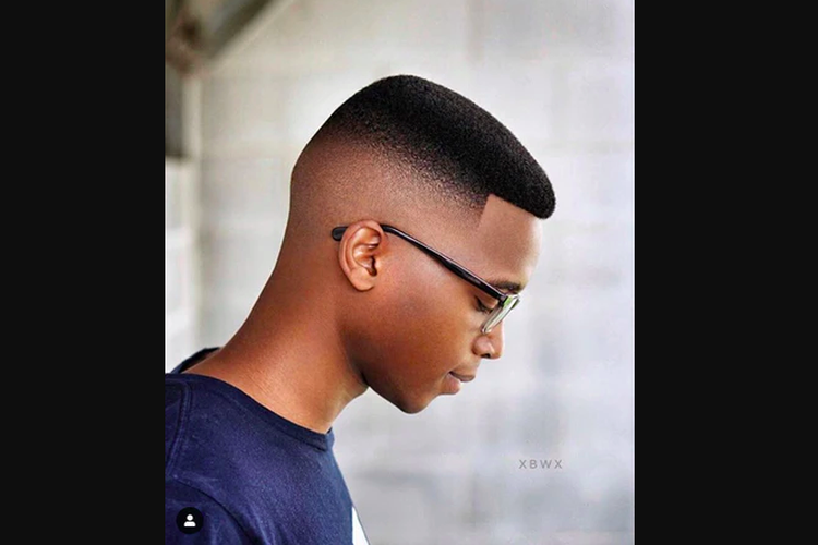 Gaya rambut pria buzz top fade