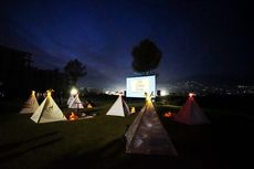 Tenda di Bawah Bintang, Bioskop Outdoor Kekinian di Lembang