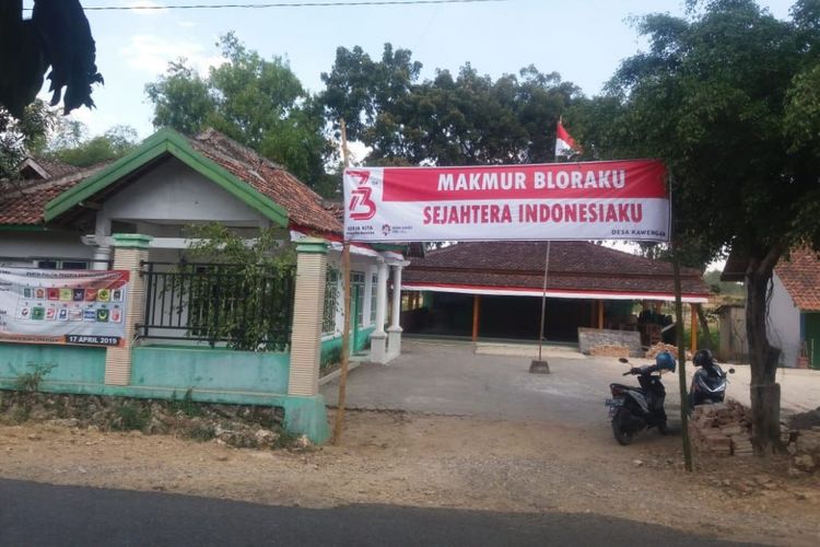 Suasana ‎Kantor Desa Kawengan, Kecamatan Jepon, Blora, Jawa Tengah, Sabtu (11/8/2018).‎