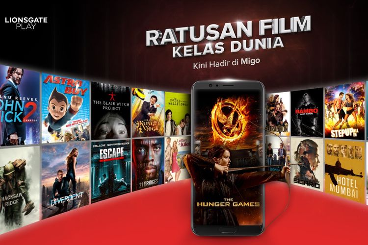 Layanan Streaming Film Lionsgate Play Bisa Diakses dari Migo