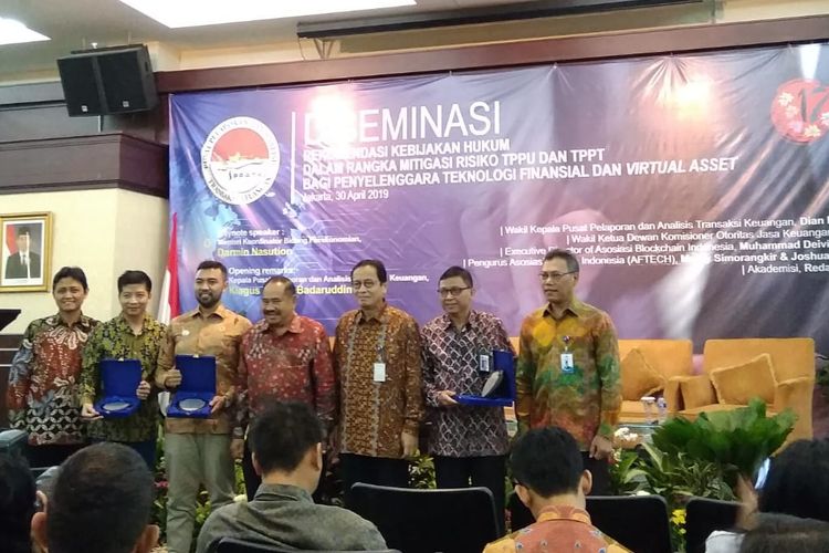 Diseminasi Rekomendasi Kebijakan Hukum Bagi Penyelenggara Fintech di Jakarta, Selasa (30/4/2019).