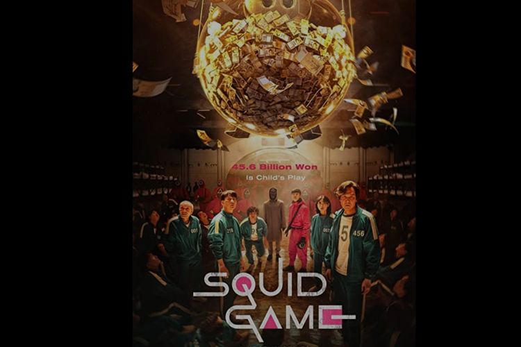 Poster serial Korea, Squid Game, yang tayang di Netflix.