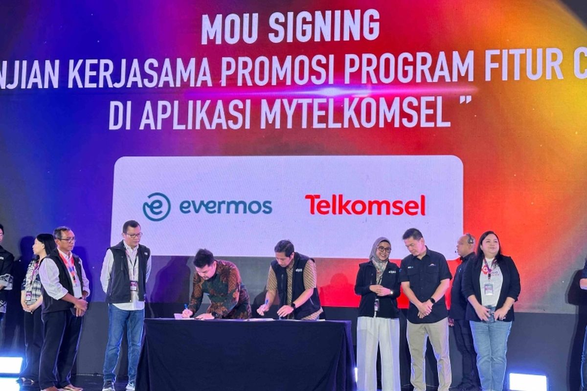 Telkomsel dan Evermos hadirkan produk UMKM di MyTelkomsel Super App. 