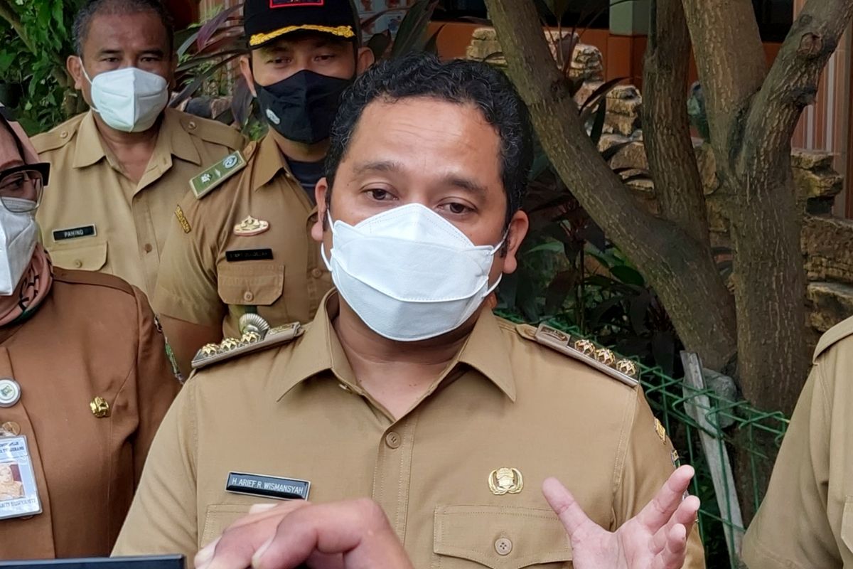 Wali Kota Tangerang Arief R Wismansyah saat ditemui di SDN Pasar Baru 1, Kota Tangerang, Senin (25/11/2021).
