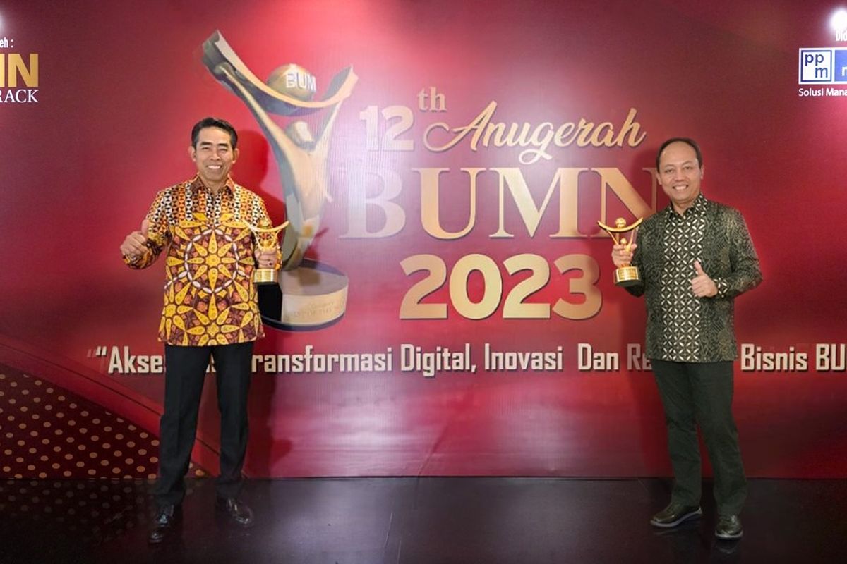 BRINS dianugerahi dua penghargaan sekaligus dalam Anugerah BUMN 2023.