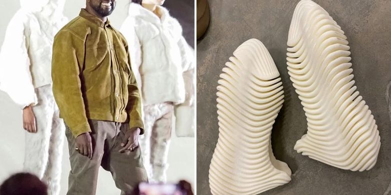 Warganet Ejek Desain Sepatu Yeezy Terbaru Kanye West Halaman All Kompas Com