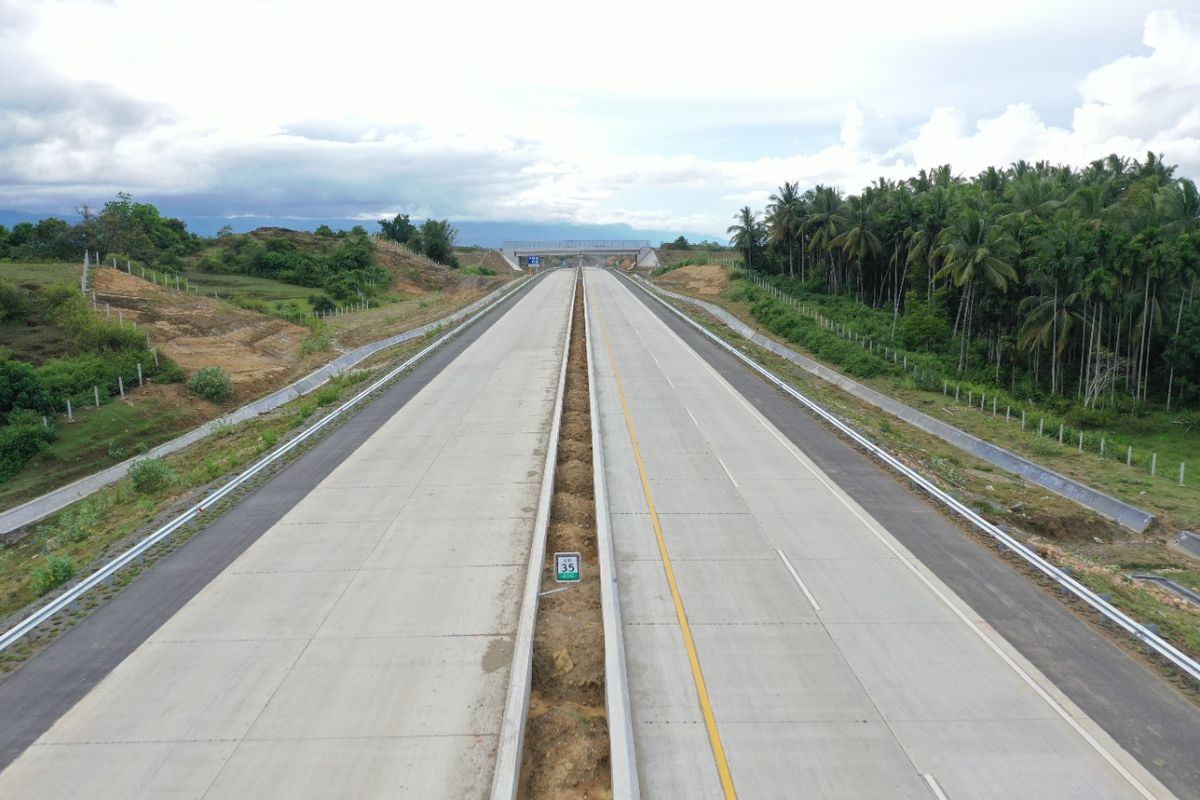 Ruas Sigli-Banda Aceh Seksi 3 (Jantho-Indrapuri) Jalan Tol Trans-Sumatera