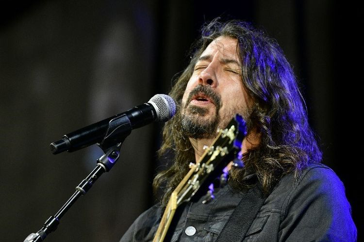 Musisi Dave Grohl tampil di  The New Yorker Festival di Brooklyn, New York City, pada 8 Oktober 2021. 