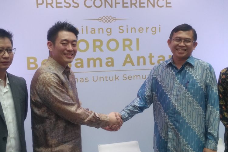 PT Aneka Tambang menggandeng Orori sebagai reseller emas batangan secara online, Selasa (6/11/2018).