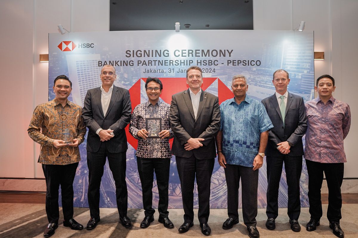 Seremoni pengesahan dukungan HSBC Indonesia sebagai banking partner PepsiCo. 