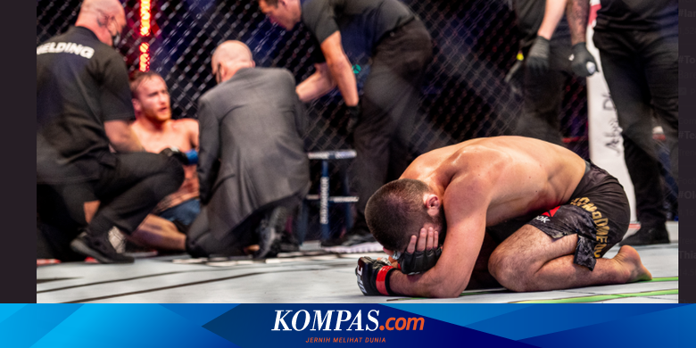 UFC 254, Momen Emosional Iringi Kemenangan Khabib Nurmagomedov