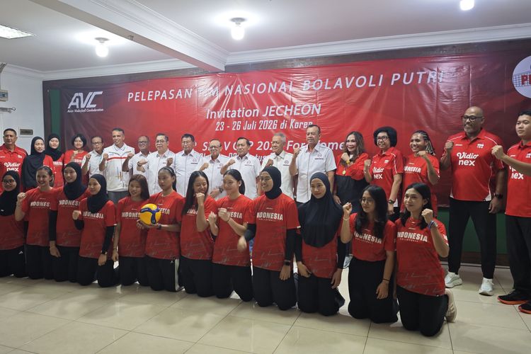 PBVSI Lepas Timnas Voli Putri Ikuti 2 Turnamen Internasional, Patok Target Realistis
