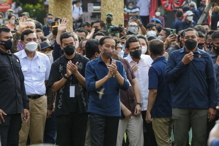 Presiden Joko Widodo turut menghadiri Joyland Festival 2022. 