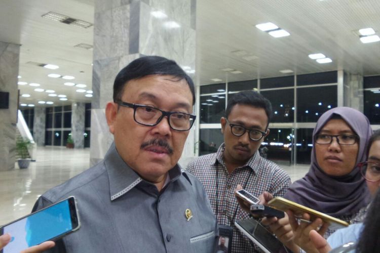 Anggota Komisi III DPR dari Fraksi PDI Perjuangan, Eddy Kusuma Wijaya di Kompleks Parlemen, Senayan, Jakarta, Rabu (26/7/2017).