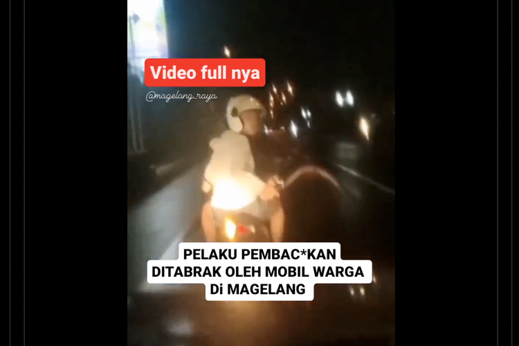 Fakta dua remaja membawa celurit yang ditabrak mobil di Magelang.