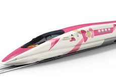 Akhir Tahun Ini, Kereta Shinkansen Bertema Hello Kitty Rilis di Jepang
