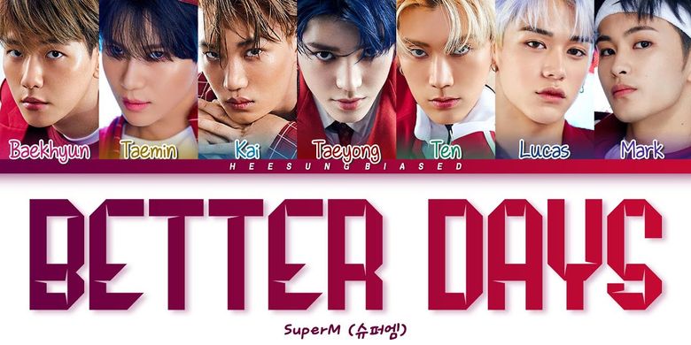 Lagu Better Days milik SuperM