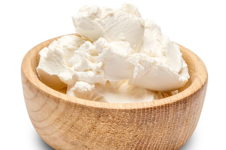 Ilustrasi cream cheese atau krim keju. 
