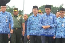 Jokowi Pimpin Upacara HUT ke-45 Korpri di Monas 