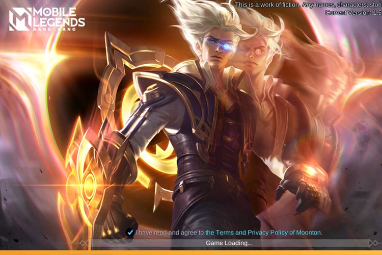 Tampilan loading screen Mobile Legends versi 1.5.96.