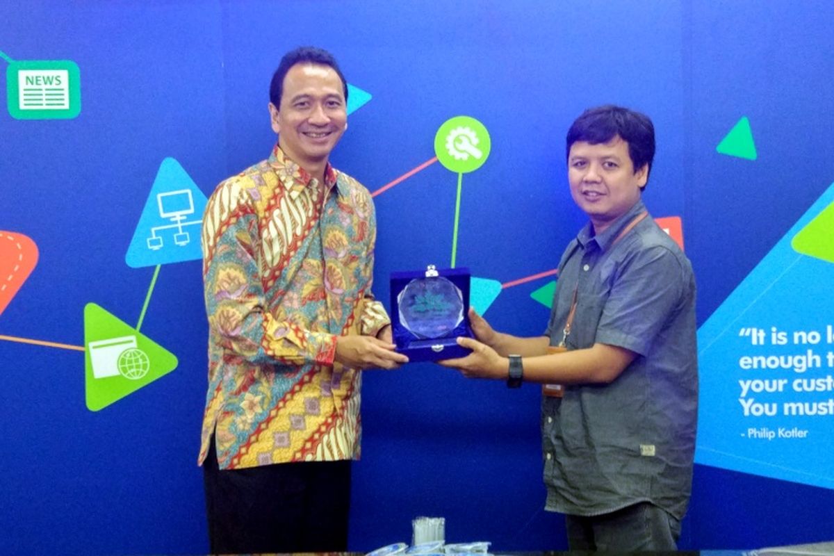 AVP Head of Strategic Residential Marketing Division PT Agung Podomoro Land Tbk, Agung Wirajaya saat berkunjung ke Kompas.com, Rabu (13/12/2017).