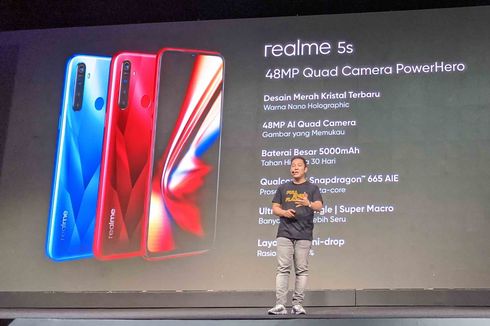 Harga dan Spesifikasi Lengkap Realme 5s di Indonesia